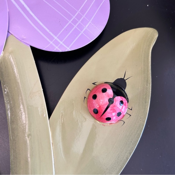 New 2 Home Interiors Kids Metal DaisyFlowers Ladybugs Nursery Room Girls Bedroom - Picture 7 of 7